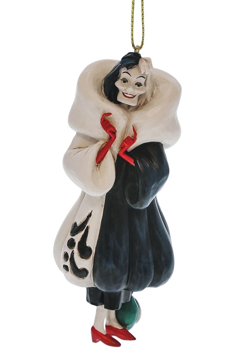 Villain - Cruella de Vil Ornament - Disney Traditions Jim Shore 6017553 Villain - Cruella de Vil Ornament - Disney Traditions Jim Shore 6017553