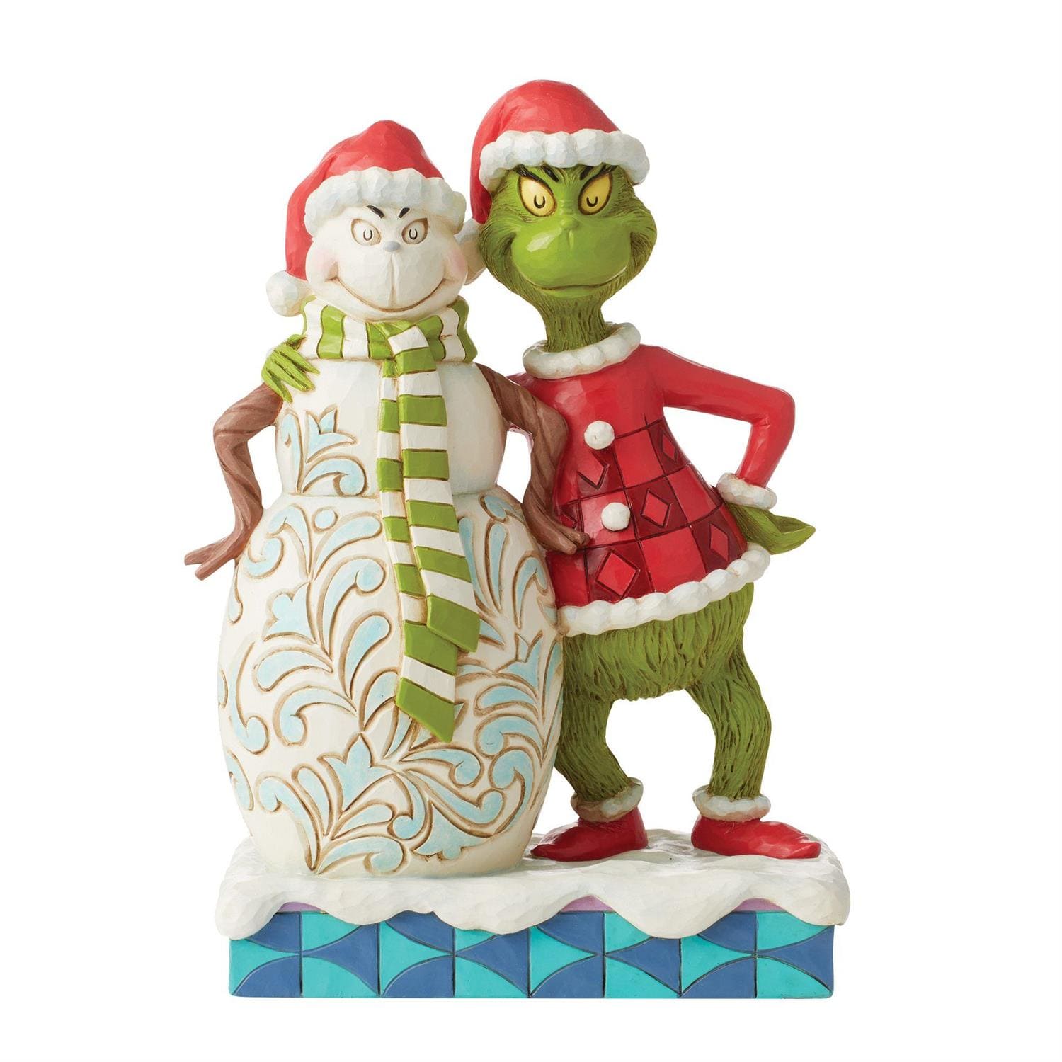 Der Grinch, Grinch, Jim Shore, The Grinch by Jim Shore, 6012695,  Grinch with Grinchy Snowman, Grinch mit Schneemann
