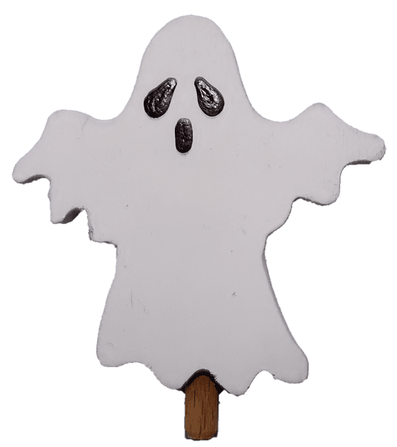 Kerzenring, Kerzenkranz, Candlering, Steckfigur, Adventskranz, Sebastian Design, Steckfigur für Kerzenring, Holzfigur Gespenst, Poltergeist Rumpel, Geist, HK-H-026, Jahreszeitentisch, Holzdekoration