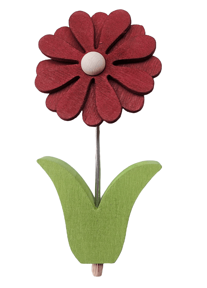 Gerbera rot - Steckfiguren für große Kerzenringe von Sebastian Design