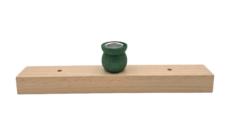 Kerzenleiste / Dekorleiste für Stabkerzen, dunkelgrün - Sebastian Design