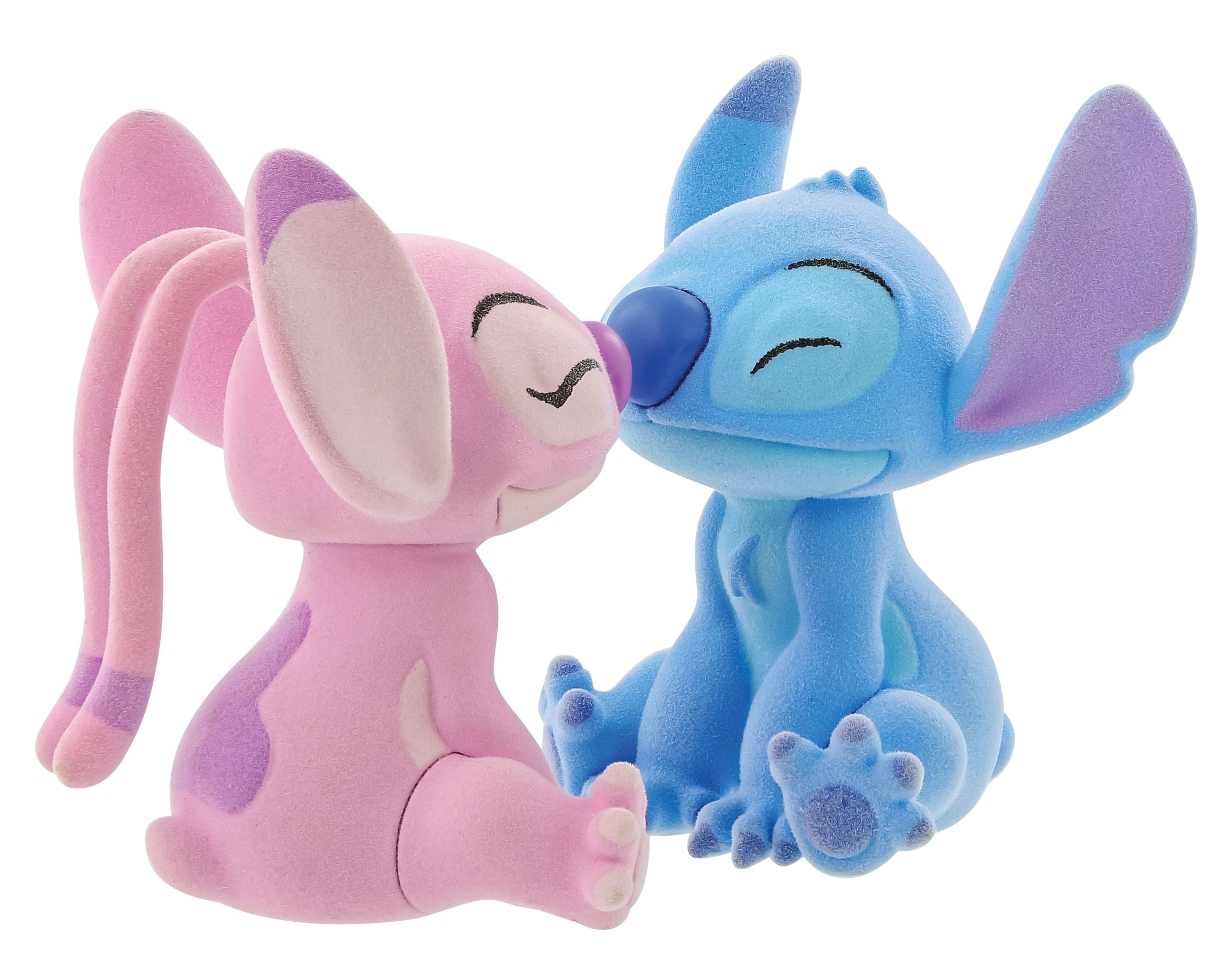 Stitch & Angel Kissing / küssend beflockt - Flocked Disneyfiguren - Disney Grand Jester 6013987