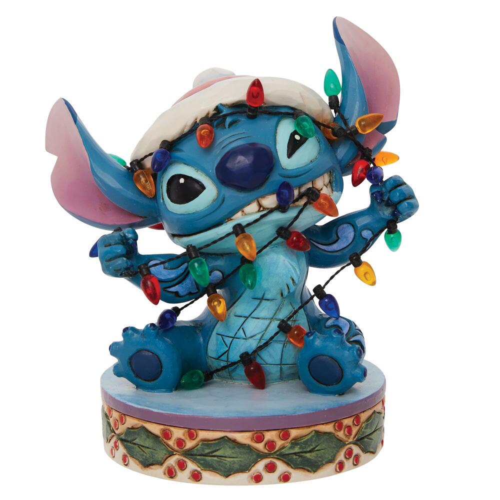 Disney Traditions, Jim Shore, Jim Shore Disney, 6010872, Stitch mit Lichterkette, Stitch Wrapped in Lights, Lilo & Stitch, Jim Shore Disney Traditions, Jim Shore Disney Figur