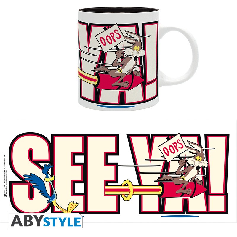 Looney Tunes, ABY-Style, Abysse, Becher, Tasse, Kaffeebecher, Wile E. Coyote, Kojote, Road Runner, ABYMUG891