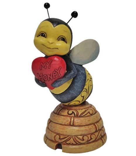 6010271 Jim Shore, Heartwood Creek, Jim Shore Heartwood Creek, Jim Shore Ostern, 6010271, Honey Bee with Heart, Honigbiene mit Herz, Jim Shore Frühling, Jim Shore Tiere