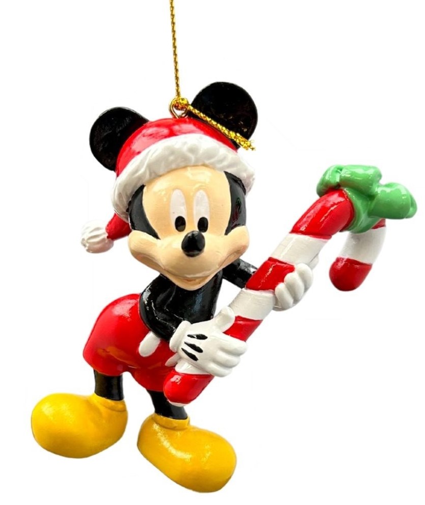 Weihnachtsornament Micky Maus mit Zuckerstange / Candy Cane - DN25264 - Christmas Inspirations Disney Weihnachtsanhänger 