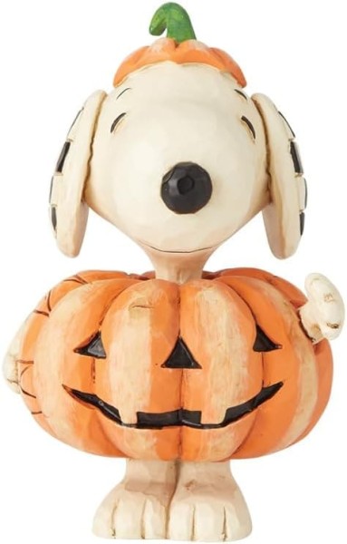 Jim Shore, Peanuts, Peanuts by Jim Shore, Snoopy, 6002777, Halloween Snoopy, Dressed as Pumpkin, Snoopy als Kürbis