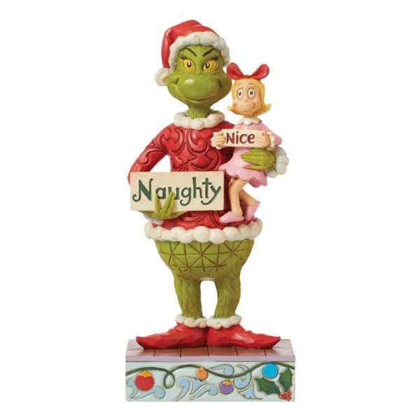 Jim Shore, Der Grinch, The Grinch, 6015212, Grinch Figur, Grinch & Cindy Lou, Naughty & Nice, Grinch Weihnachtsdekoration, Grinch Weihnachtsfigur