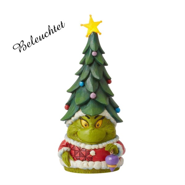 Der Grinch, Grinch, Jim Shore, The Grinch by Jim Shore, 6012703, Grinch Gnome mit Tannenbaumhut, Grinch Gnome with Christmas Hat