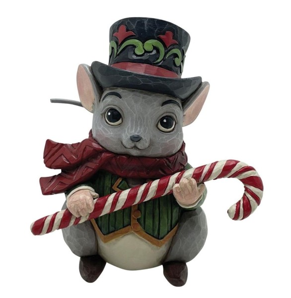 Christmas Mouse / Weihnachtsmaus mit Zuckerstange Mini - Heartwood Creek Jim Shore 6015461
