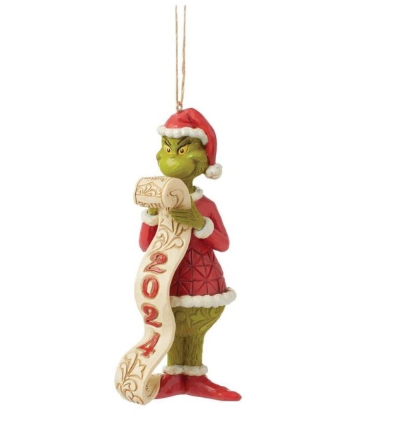 Jim Shore, Der Grinch, The Grinch, 6015224, 2024 Grinch Ornament, Grinch Weihnachtsanhänger, Grinch Weihnachtsdekoration