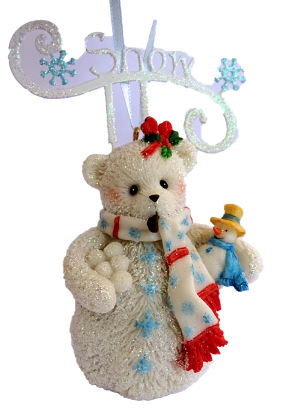 Cherished Teddies, Snow Snowbear, Ornament, Anhänger, Weihnachtsanhänger, 4023749, Cherished Teddies Snowbear, Cherished Teddies Ornament