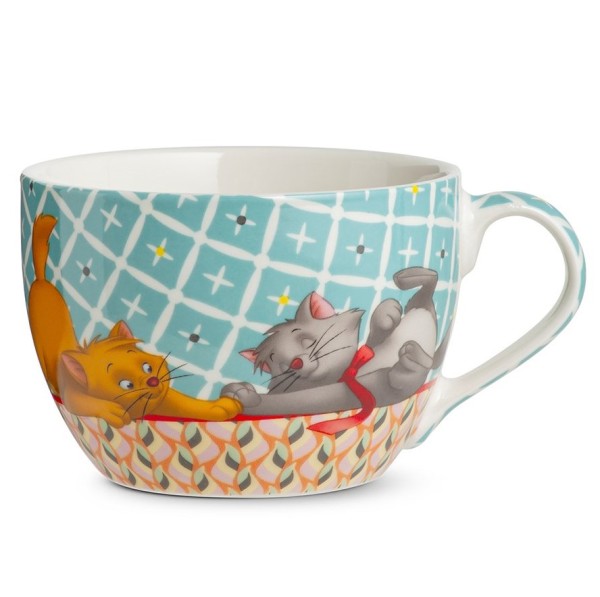 Disney, Egan Italy, Egan Disney, Frühstückstasse, Becher, Kaffeebecher, Cappuccino Becher, Aristocats, 102004, Katze Marie, Lucky Egan Disney Tales, Porzellanbecher