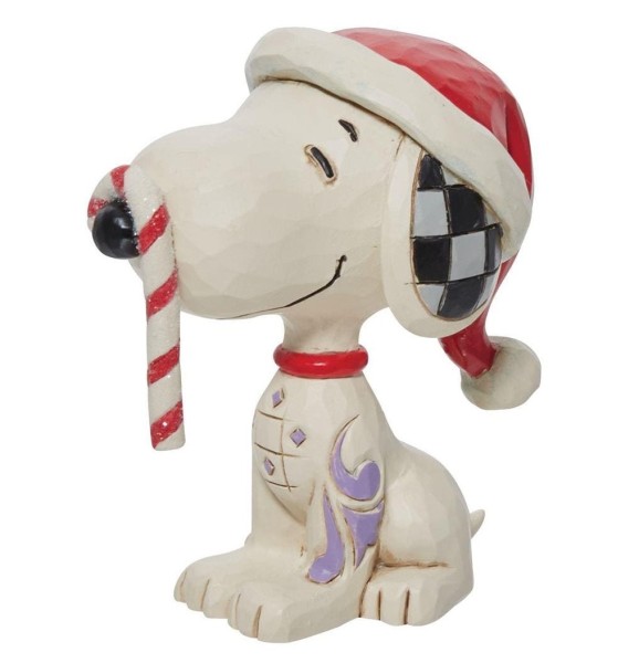 Snoopy mit Zuckerstange Minifigur / with Candy Cane - Peanuts by Jim Shore 6013048