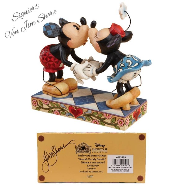 Smooch for my Sweetie Mickey & Minnie signiert von Jim Shore Disney Traditions 4013989