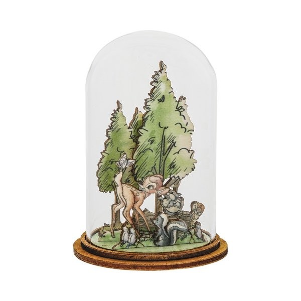Kloche, Enchanting Disney Collection, A30624, Bambi Kloche, Woodland Wonder Bambi, Bambi Glaskuppel, Disney Glaskuppel