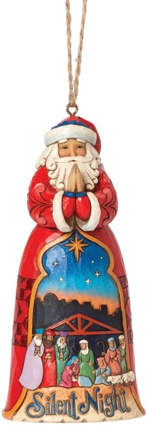 Heartwood Creek, Jim Shore, Silent Night Santa Ornament, Weihnachtsmann, Anhänger, Weihnachtsanhänger, 4041107, Jim Shore Ornament