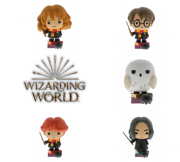 Wizarding World of Harry Potter, Harry Potter, Hermine, Ron, Snape, Hedwig, Chibi Art Style, Charms Collection