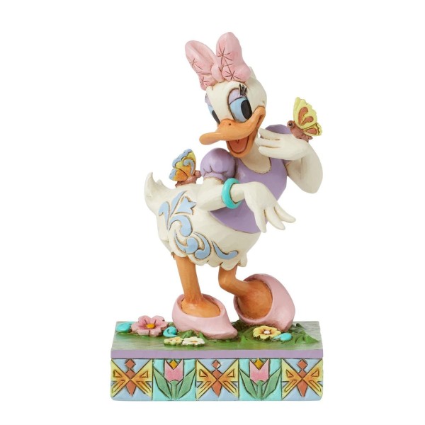 Jim Shore, Disney Traditions, Jim Shore Disneyfigur, Daisy Duck, Blooms and Butterflies, Jim Shore Figur, 6016337, Daisy Duck Figur