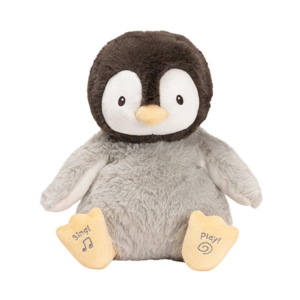 Gund, Gotta Getta Gund, Pinguin mit Musik und Sound, Kuscheltier Pinguin, Stofftier Pinguin, Plüschtier Pinguin, Kissy The Penguin 6062097