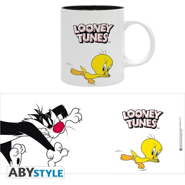 Looney Tunes, ABY-Style, Abysse, Becher, Tasse, Kaffeebecher, Tweety Bird, Sylvester, Katze Sylvester, ABYMUG890