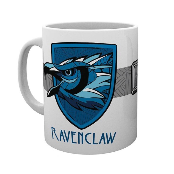 Harry Potter, ABY-Style, Abysse, Becher, Tasse, Kaffeebecher, Hogwarts, Wappen Ravenclaw, Gryffindor, Slytherin, Hufflepuff, Ravenclaw, ABYMUG3974, 4 Häuser, Harry Potter Geschenkidee