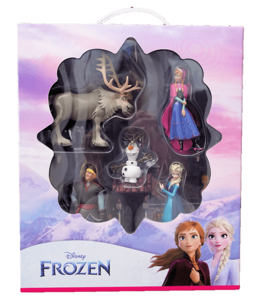 Bullyland, Geschenkset Frozen I, Disneyfigur, Spielfigur, Sammelfigur, Geburtstagstorte, Tortenfigur, 13413, Elsa, Anna, Olaf, Kristoff, Sven