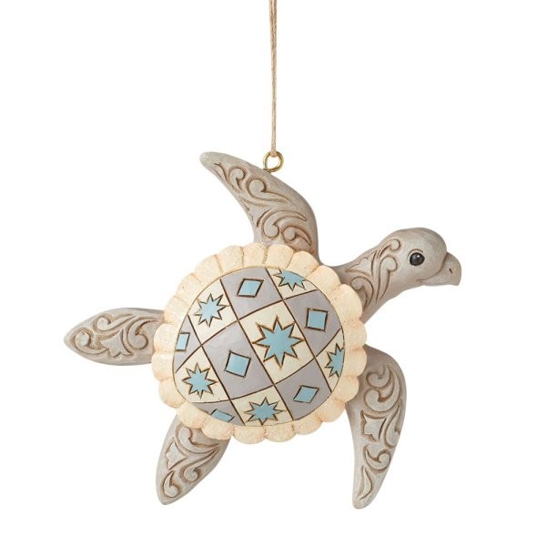 Coastal Sea Turtle / Schildkröte Ornament - Heartwood Creek by Jim Shore