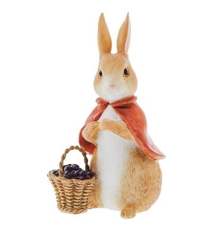 Beatrix Potter, Peter Rabbit, A31858, Peter Rabbit, Beatrix Potter Figur, Flopsy Bunny with bastket, Tales of Beatrix Potter, Flopsy Hase mit Korb, Flopsy mit Beeren