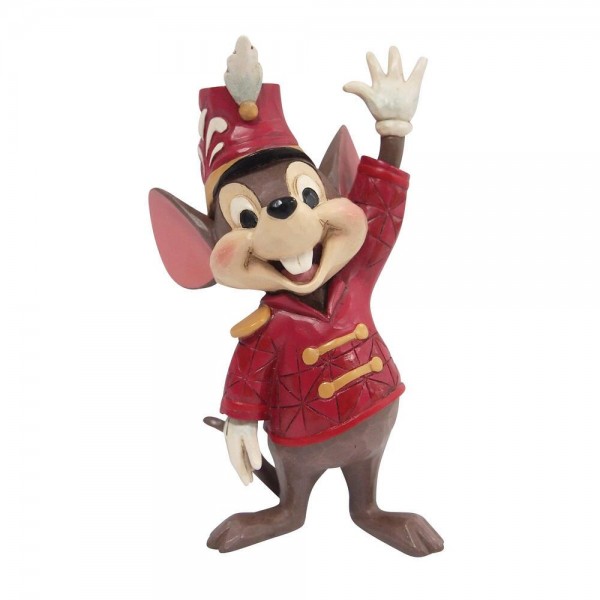 Disney Traditions, Jim Shore, Jim Shore Disney, 6010889, Timothy Mouse Minifigur, Timothy Mouse Mini Figurine, Dumbo, Jim Shore Disney Traditions, Jim Shore Disney Figur, Jim Shore Dumbo