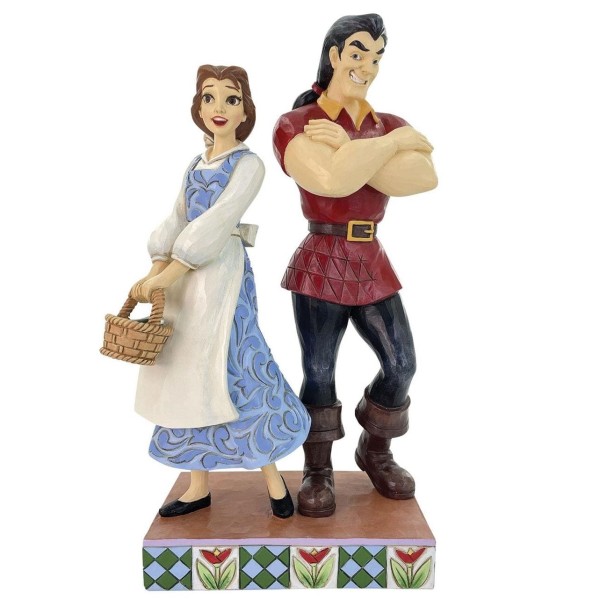 Jim Shore, Disney Traditions, Jim Shore Disneyfigur, Belle & Gaston, Good vs Evil, Beauty & the Beast, Schöne und das Biest, Jim Shore Figur, 6016342