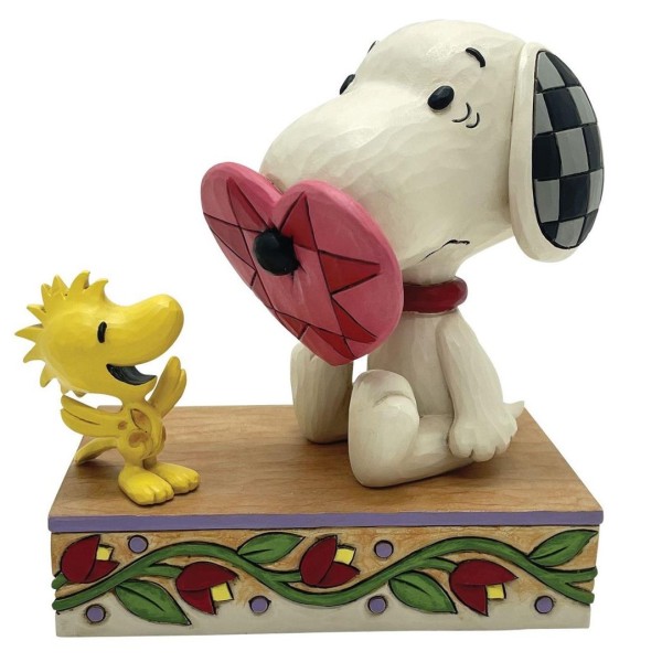 Jim Shore, Peanuts, Peanuts by Jim Shore, Love & Laughter Snoopy, 6016259, Woodstock, Snoopy with heart on nose, Snoopy mit Herz