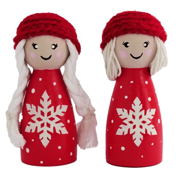 Sebastian Design, Kerzenring, nordische Kerzenringe, Kerzenkranz, Holzkranz, Steckfigur, nordisches Weihnachtspärchen, HK-W-010, nordische Weihnachtsdekoration