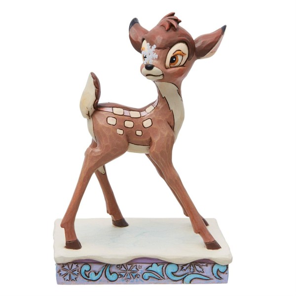 Disney Traditions, Jim Shore, Disney Traditions Jim Shore, 6013064, Frosted Fawn, Christmas Bambi, Weihnachts-Bambi, Bambi im Schnee , Jim Shore Bambi, Disney Traditions Weihnachtsfigur, Jim Shore Weihnachten