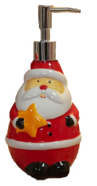Widdop, Widdop Cookie Jar, Santa Soap Dispenser, Weihnachtsmann Seifenspender, Weihnachtszubehör, Weihnachtsseifenspender, Keramik Seifenspender