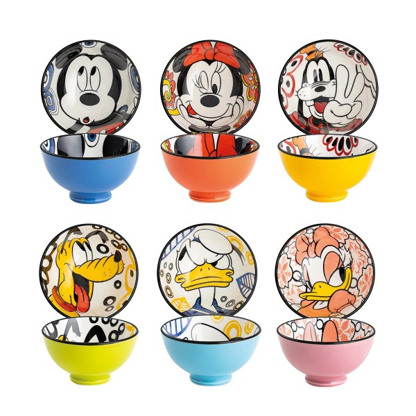 Disney, Egan Italy, Egan Disney, Schale, Schälchen, Dessertschälchen, Forever and Ever, 103052, Fab5, Mickey & Friends, Pluto Schale, Pluto Bowl, Minnie Maus, Micky Maus, Donald Duck, Daisy Duck, Goofy