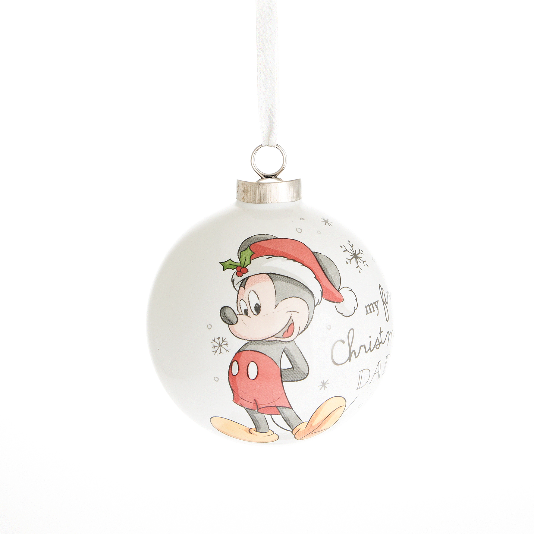 Widdop - Weihnachtskugel Keramik Micky Maus / Mickey Mouse Ornament