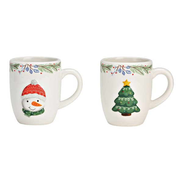 Weihnachtsbecher, Tasse, Becher Schneemann, Becher Tannenbaum, Weihnachtsbaum, Teebecher, Kaffeebecher, 10041757