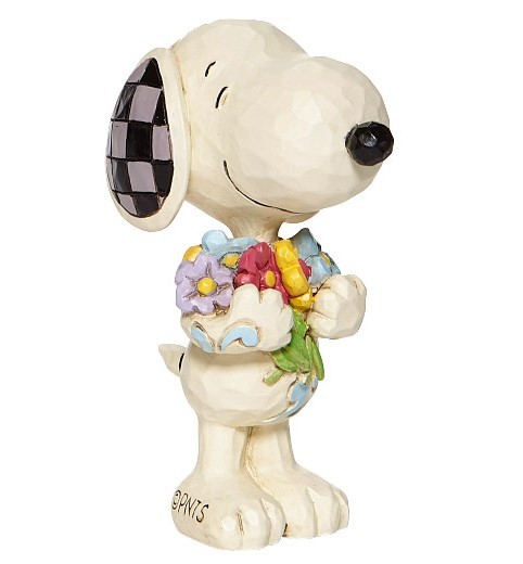 Peanuts, Peanuts by Jim Shore, Jim Shore Peanuts, Peanuts, 6007962, Snoopy, Snoopy mit Blumen, Snoopy with Flowers, Heartwood Creek