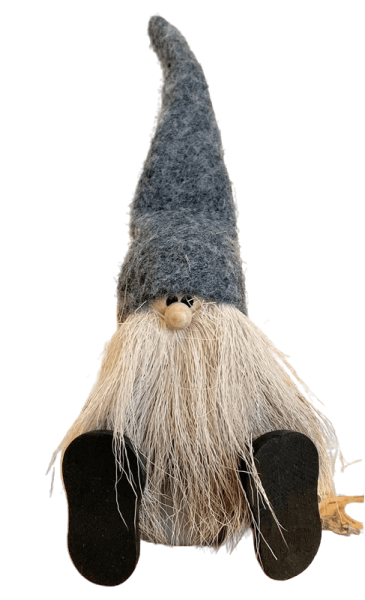 Nordic Design, nordisch, hygge, Wichtel Onni, Wichtel grau mit Zipfelmütze, 196300-1010, Tomte, Nisse, Gonk, skandinavischer Wichtel