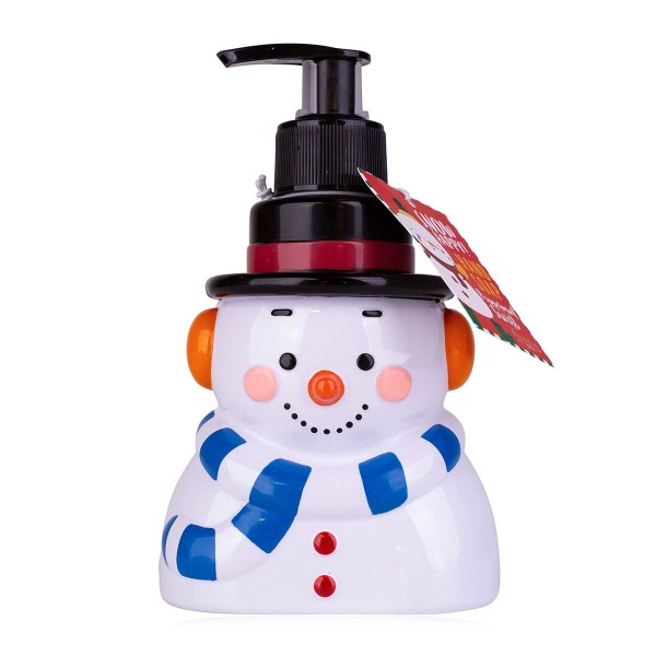 Accentra Seifenspender Schneemann, Flüssigseife, Weihnachtsseife, Weihnachtgeschenk, Mitbringsel, 8160186, Pumpspender Snowman