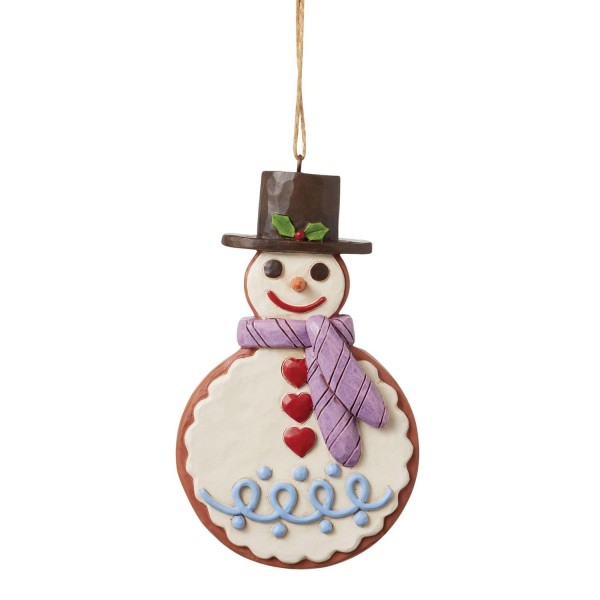 Gingerbread Snowman Schneemann Ornament - Heartwood Creek Jim Shore 6015439