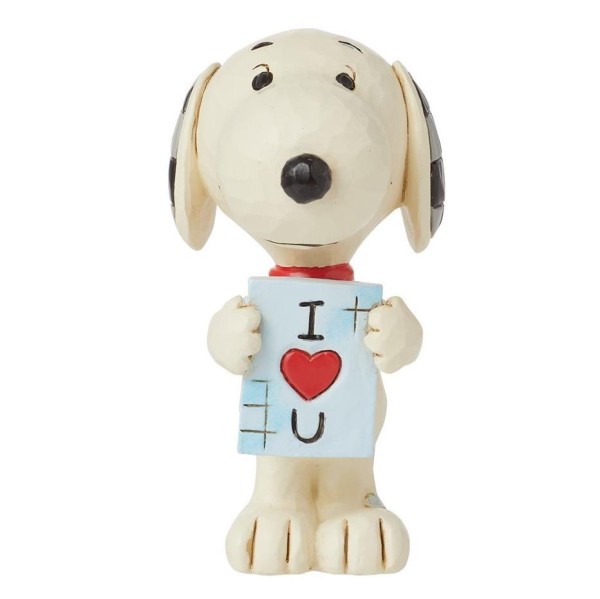 Jim Shore, Peanuts, Peanuts by Jim Shore, I Love You Snoopy, Minifigur, Liebesbotschaft, Valentinstag, Hochzeitstag, 6016260, Snoopy mit Herz