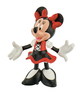 BULLYLAND 2 Figuren 15391 Mickey in Lederhose Minnie Mouse im Dirndl 15390 