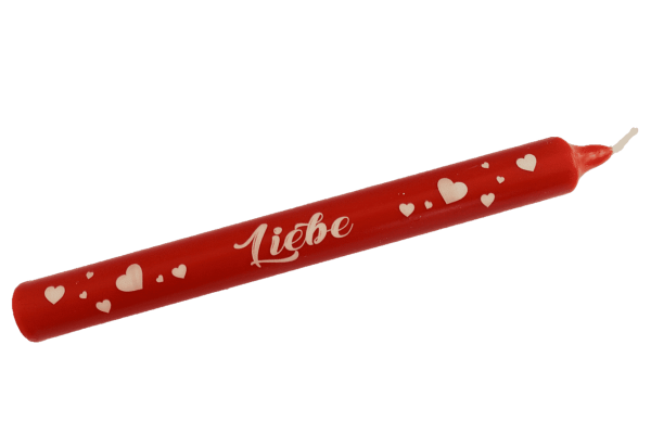 Kerze, Stabkerze Valentinstag, Hochzeitstag, Liebe, Kerze Liebe, rote Kerze, 10039666, Kerze mit Spruch, Kerze beschriftet, Stick Candles