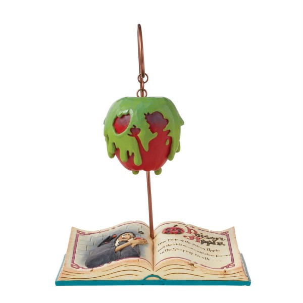 Jim Shore, Disney Traditions, Disneyfigur, Jim Shore Figur, Apple-solutely Wicked Poisoned Apple Storybook, Giftapfel, Schneewittchen, 6016597