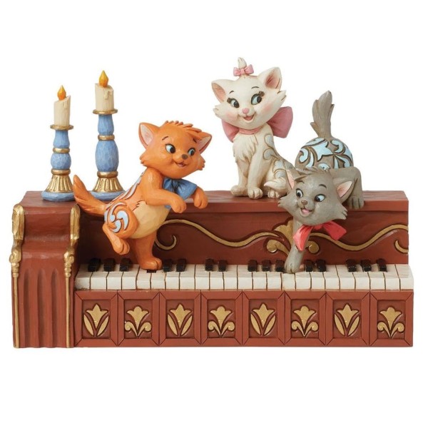 Paws at Play Aristocats Katzen spielen Klavier - Jim Shore Disney Traditions 6016349