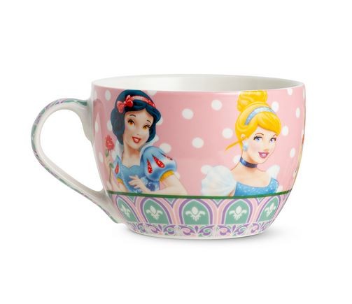 Disney, Egan Italy, Egan Disney, Frühstückstasse, Becher, Kaffeebecher, Cappuccino Becher, Princess, Prinzessinnen, 102001, Egan Disney Tales, Porzellanbecher, Schneewittchen, Cinderella, Tiana, Rapunzel, Belle