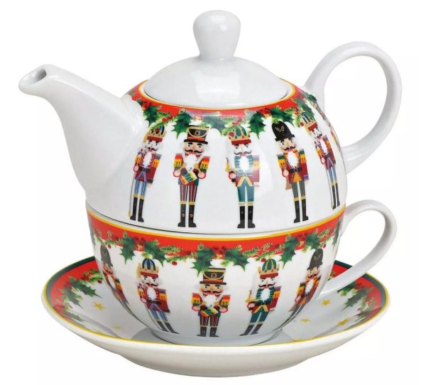 Wurm KG, nordisch, nordic design, Tea for One, Teekanne, Teetasse, Teekannenset, Weihnachtsset, Weihnachtstasse, Weihnachtsbecher, 10030278, Nussknacker