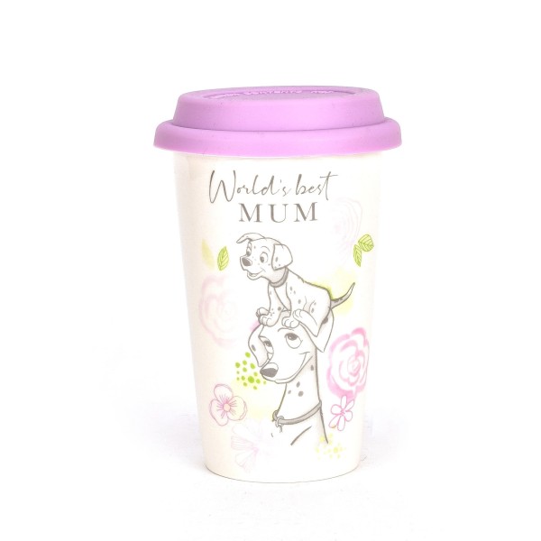 Disneybecher, DI835, Travel Mug, Coffee-to-Go, Tea-to-Go, Walt Disney Becher, Walt Disney Tasse, doppelwandiger Becher, 101 Dalmatiner, Muttertag